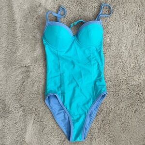 93 Play Street Sadie One Piece Swim Suit in Salty Blue Size XS